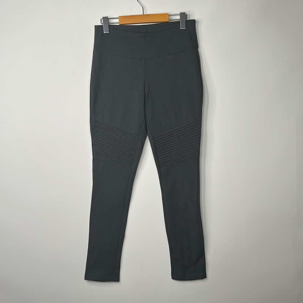 Parasuco Motto Leggings Womens Size M Dark Gray Patterned Leg